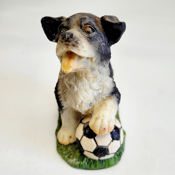 Vintage Tender Times Dog Playing With a Soccer Ball - Picture 8 of 9